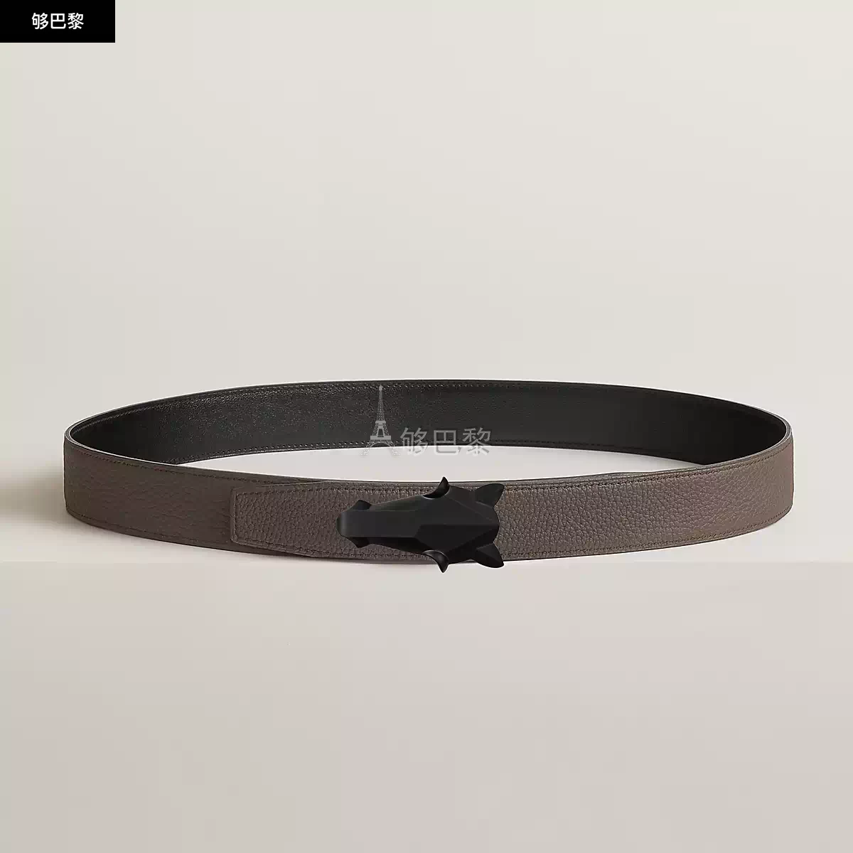 商品Hermes|【预售】 爱马仕 24秋冬 男士 腰带 Boucle de ceinture Destrier & Cuir de ceinture réversible 32 mm H010635UH89 | H073967CAAC,价格¥9426,第4张图片详细描述