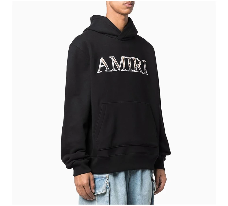 商品[国内直发] AMIRI|AMIRI 男士黑色豹纹刺绣连帽衫 MJLH006-001,价格¥5183,第5张图片详细描述