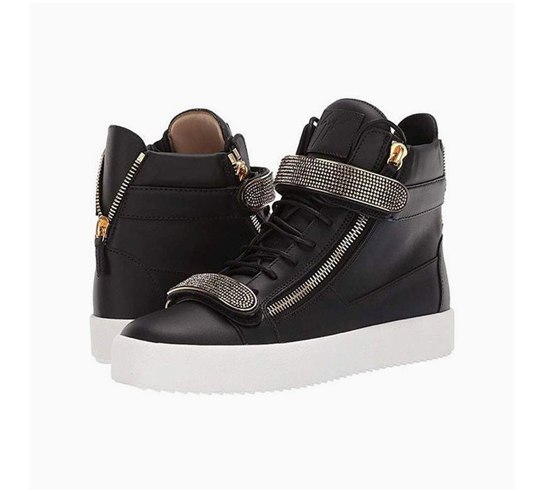 商品[国内直发] Giuseppe Zanotti|GIUSEPPE ZANOTTI 男黑色男士运动鞋 RM90024-BIVA-NERO,价格¥5377,第7张图片详细描述