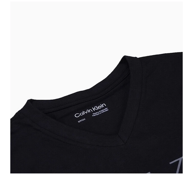 商品Calvin Klein|CALVIN KLEIN 黑色男士T恤 40GC207-001,价格¥288,第6张图片详细描述