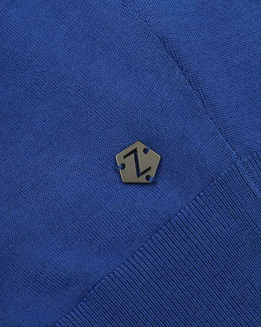 商品Zegna|ZEGNA 蓝色男士针织衫/毛衣 ZZ100-VIM95-B03,价格¥1165,第1张图片详细描述