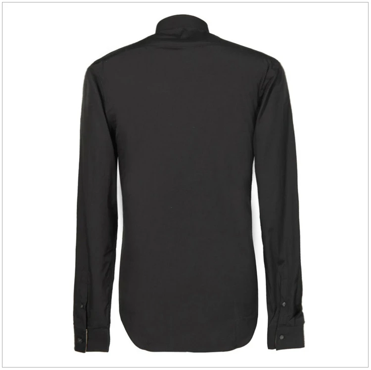 商品Burberry|Burberry 博柏利 男士黑色翻领长袖衬衫 3773813,价格¥840,第23张图片详细描述