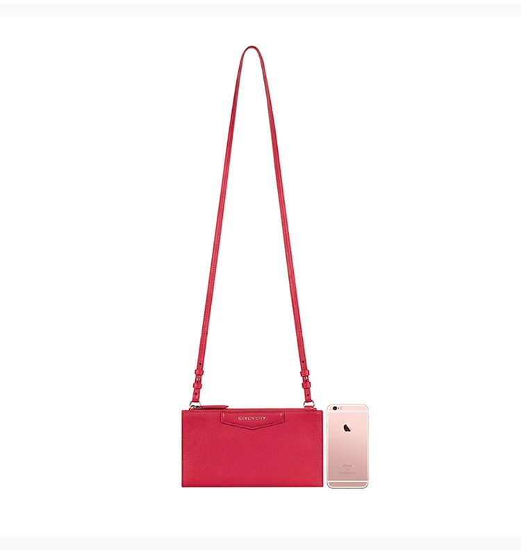 商品Givenchy|Givenchy 纪梵希 单肩包女士红色牛皮单肩包斜挎包 BC06836012-675,价格¥1420,第2张图片详细描述
