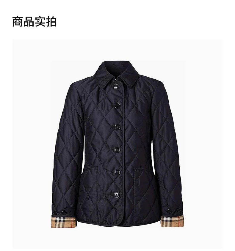 商品[国内直发] Burberry|BURBERRY 蓝色女士棉服 8049867,价格¥8889,第4张图片详细描述