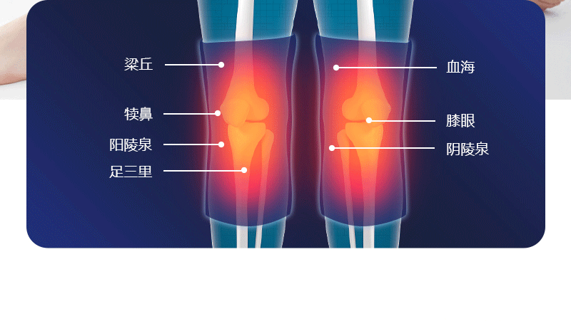 商品[国内直发] GLENVINTEN|格岚云顿新款腿部按摩仪气压热敷关节理疗仪电加热便携家用护膝护肩膝盖按摩器,价格¥821,第7张图片详细描述