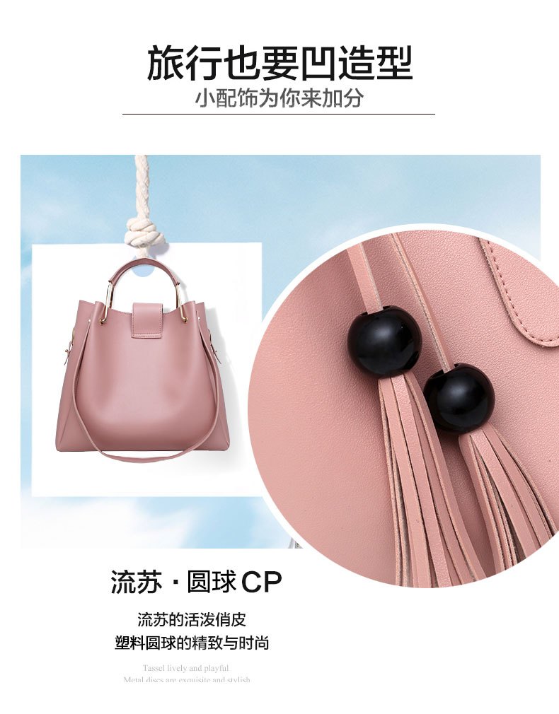 商品[国内直发] GLENVINTEN|格岚云顿欧美子母包潮流斜挎包单肩百搭手提包女士时尚托特包多件套简约,价格¥163,第6张图片详细描述