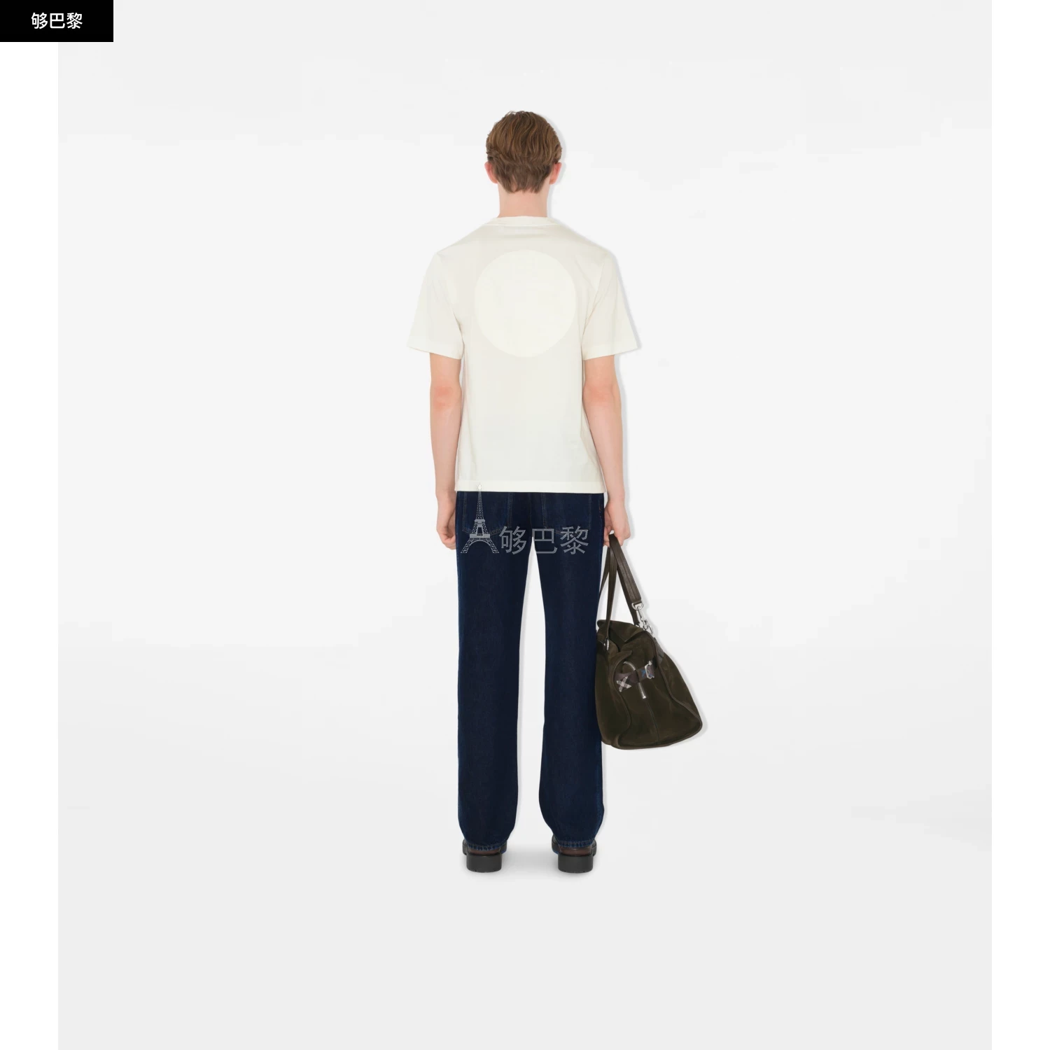 商品Burberry|【预售】 巴宝莉 25春夏 男士 短袖T恤 马术骑士徽章棉质 T 恤衫 81062641,价格¥3084,第6张图片详细描述