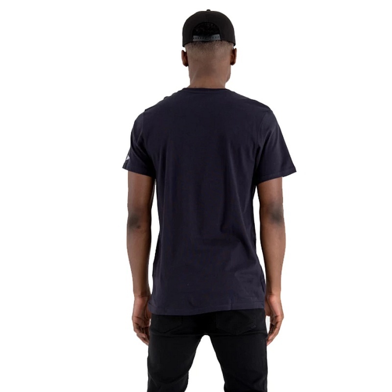 商品New Era|NEW ERA 男士黑色棉短袖T恤,价格¥199,第11张图片详细描述