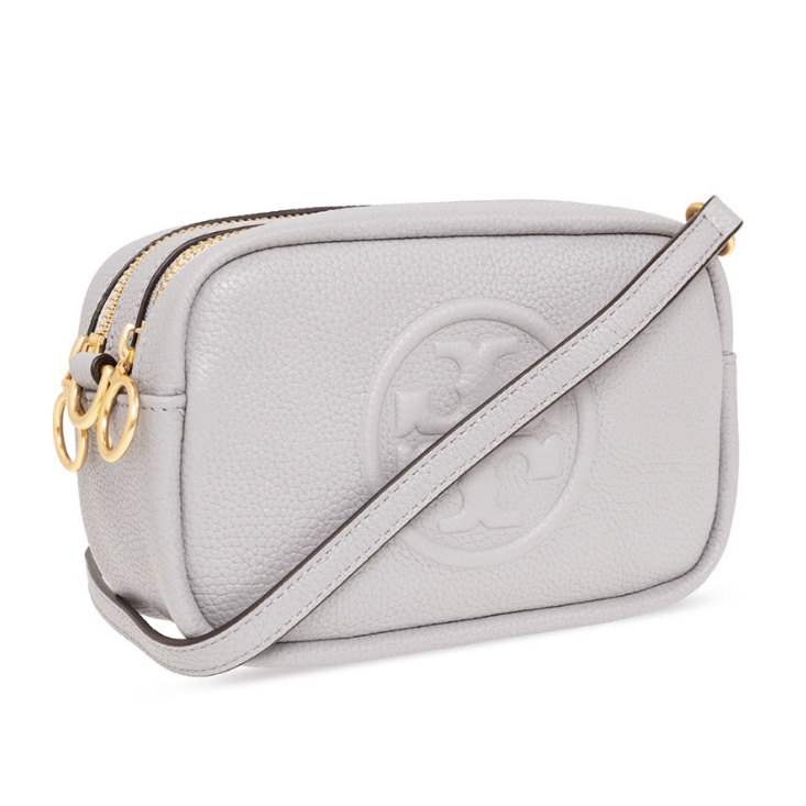 商品[国内直发] Tory Burch|托里·伯奇TORY BURCH 奢侈品TB女包PERRY系列黑色皮质单肩斜挎包手拿包纯色多色礼物送女友（约18*11*7cm） 55691-001,价格¥2104,第5张图片详细描述