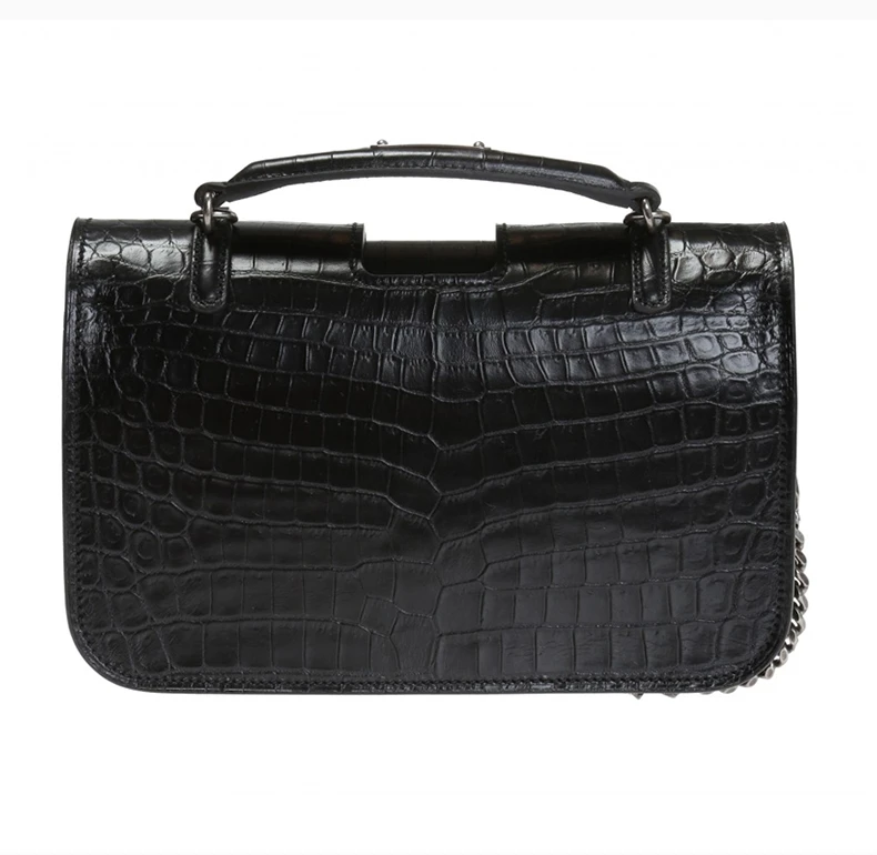 商品[国内直发] Yves Saint Laurent|YSL 圣罗兰 女士黑色链条装饰手提单肩包 486638-DZE0D-1000,价格¥11383,第5张图片详细描述
