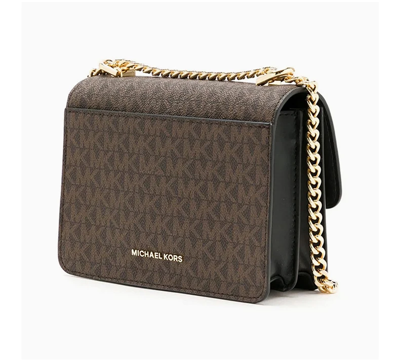 商品Michael Kors|MICHAEL KORS 女士拼色牛皮单肩包 32H9GJ4C0B-BROWNBLK,价格¥1125,第6张图片详细描述
