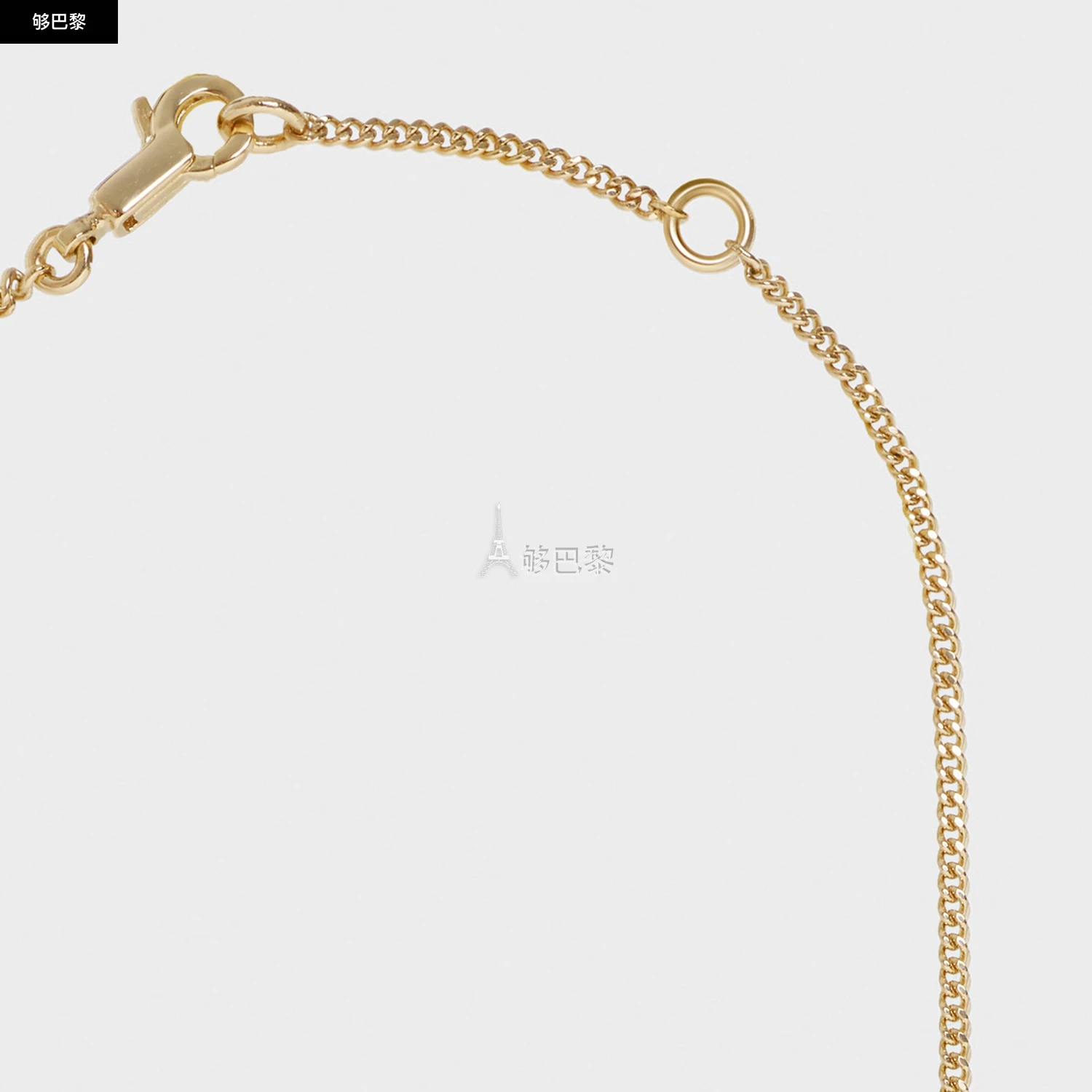 商品Celine|【预售】 赛琳 25春夏 女士 项链 ALPHABET金色饰面字母W黄铜项链 46N0W6BRA.35OR ,价格¥3708,第5张图片详细描述