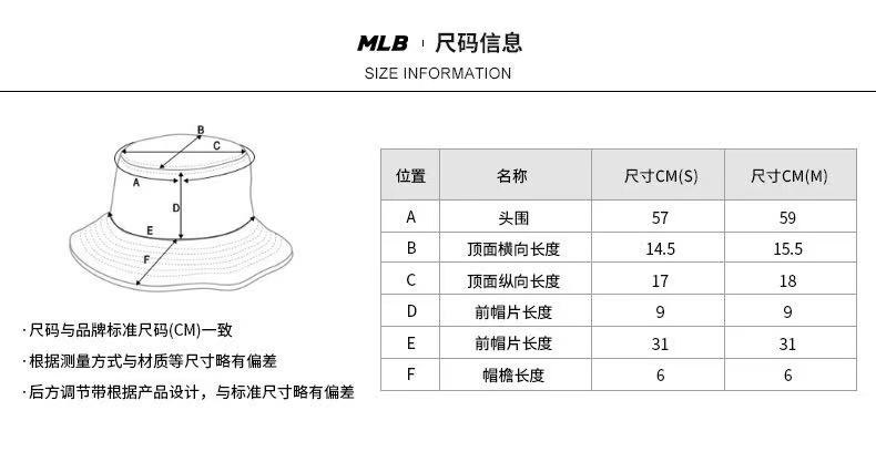 商品[国内直发] MLB|【官方防伪验证 国内发】MLB 新款洋基队男女同款金边刺绣款渔夫帽 32CPHG941,价格¥185,第6张图片详细描述