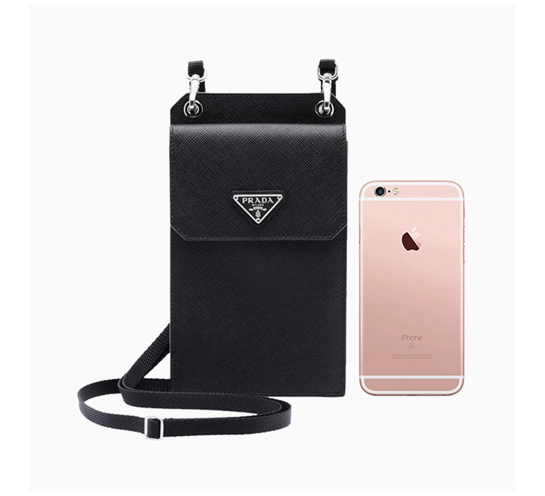 商品Prada|Prada 普拉达 男士黑色手机包 2ZH068-053-F0002,价格¥4525,第6张图片详细描述