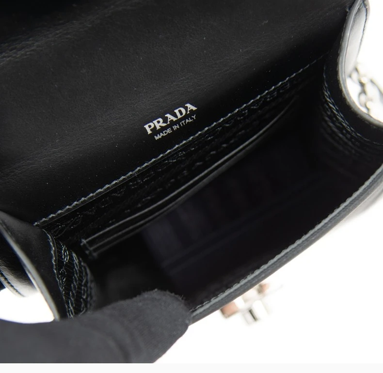 商品[国内直��发] Prada|PRADA 黑色女士斜挎包 1BD254-2DLM-F0002,价格¥12682,第7张图片详细描述