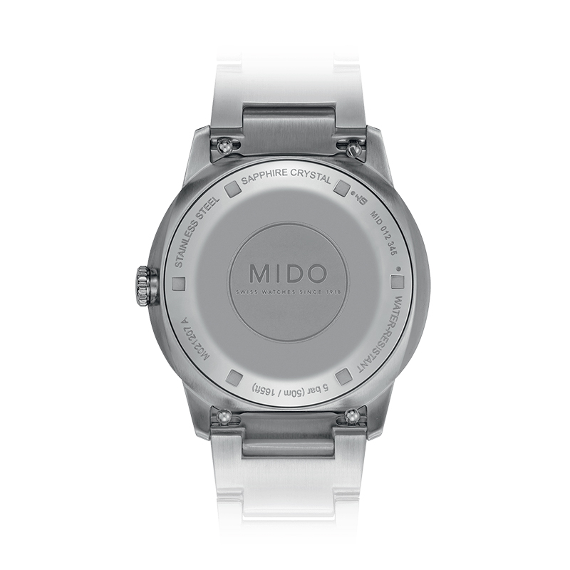 商品MIDO|美度 指挥官系女银色精钢表带银色镶钻表盘自动腕表35mm,价格¥7500,第3张图片详细描述