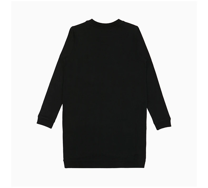 商品[国内直发] Moschino|MOSCHINO 女士黑色棉质长款卫衣 W584705-E1861-C74,价格¥1875,第5张图片详细描述