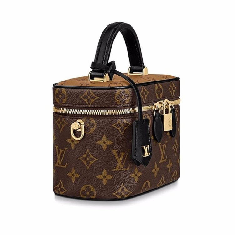 商品Louis Vuitton|Louis Vuitton 路易威登 女士VANITY小号拼色老花单肩手提链条化妆包&nbsp;M45165 送礼好物,价格¥21634,第6张图片详细描述