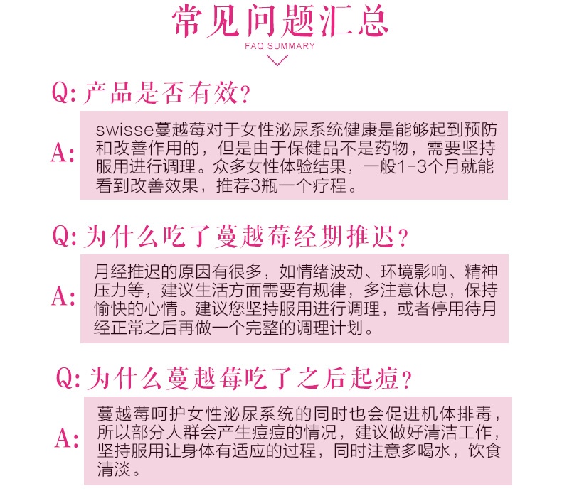 商品Swisse|新版 澳洲原装swisse蔓越莓精华胶囊中瓶 高浓度精华提取 90粒,价格¥218,第5张图片详细描述