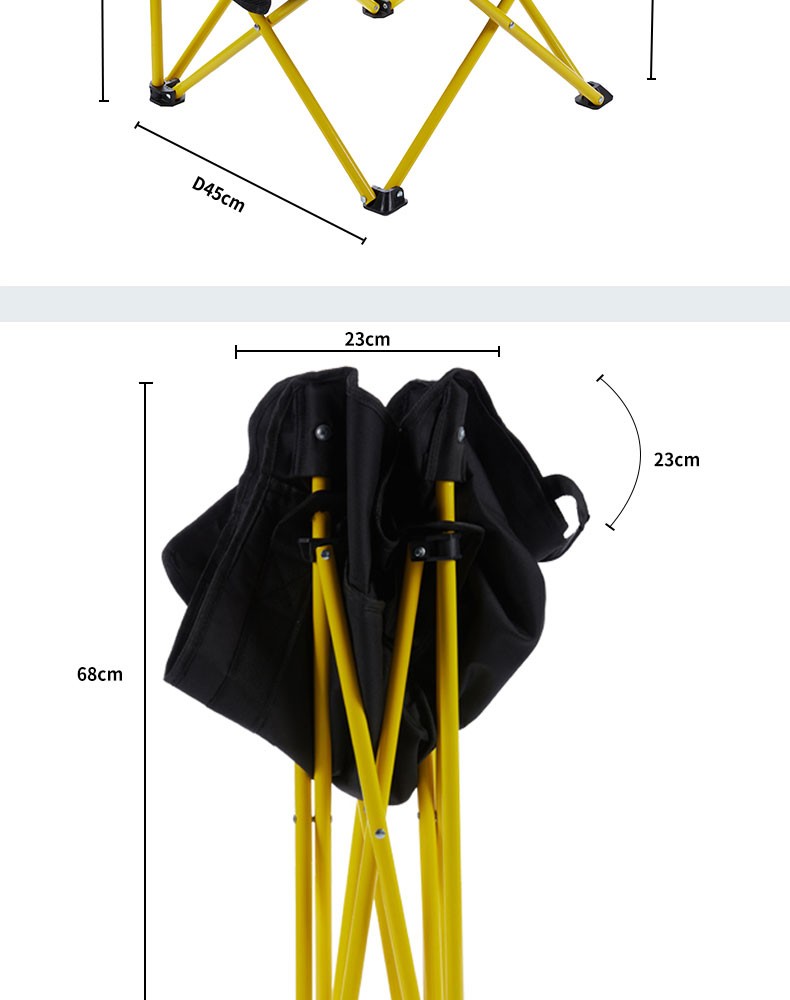 商品[国内直�发] OLYMMONS|户外折叠椅便携靠背钓鱼凳子马扎导演椅森系躺椅露营月亮椅,价格¥104,第17张图片详细描述