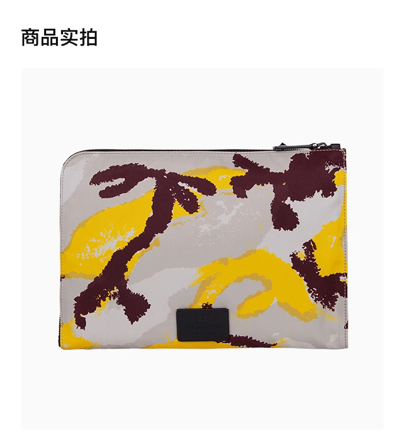 商品[国内直发] Valentino|VALENTINO 拼色男士手拿包 RY2B0457-EFI-GR5,价格¥2037,第4张图片详细描述