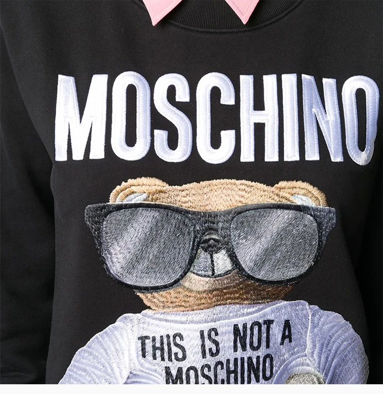 商品[国内直发] Moschino|MOSCHINO 黑色女士卫衣/帽衫 EV1708-5527-1555,价格¥4082,第7张图片详细描述