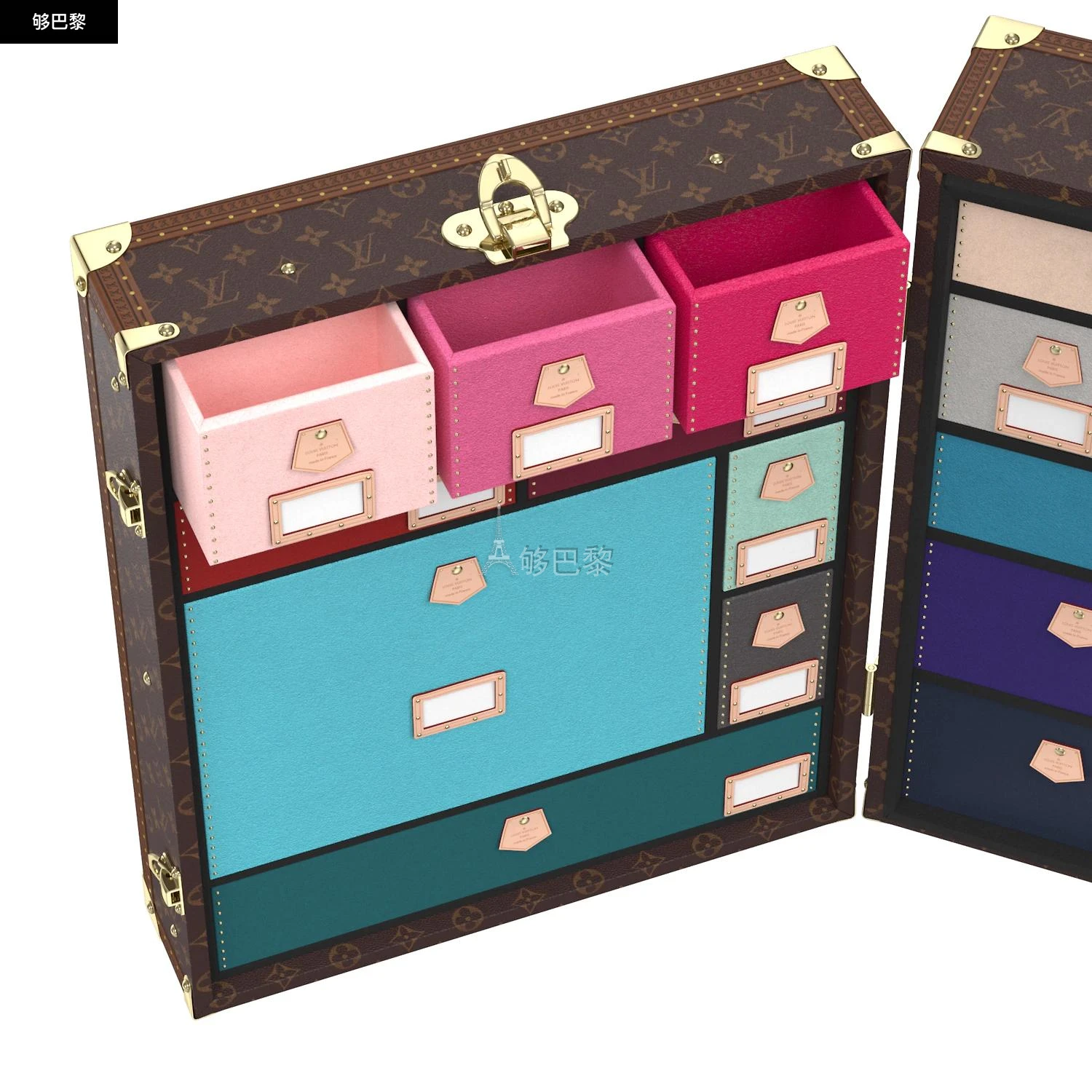 商品Louis Vuitton|【预售】 LV路易威登 25春夏 女士 化妆箱 MALLE SOUVENIRS 硬箱 M10066 ,价格¥378886,第6张图片详细描述