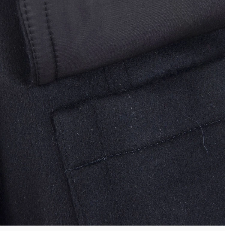 商品[国内直发] Burberry|Burberry 博柏利 女士黑色羊毛牛角扣大衣 3887508,价格¥6608,第8张图片详细描述