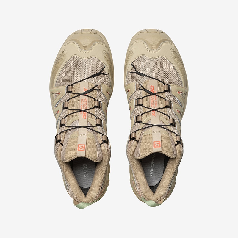 商品Salomon|SALOMON 24新款 XAP3系列男女款米褐色网布纺织越野跑鞋,价格¥1128,第2张图片详细描述