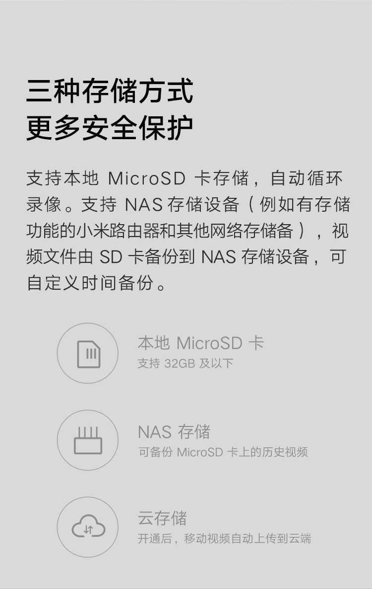 商品[国内直发] XIAOMI|小米智能摄像机云台版pro 家用监控器摄像头 手机查看 2K超清 AI智能 看家 360°全景 MI,价格¥320,第18张图片详细描述