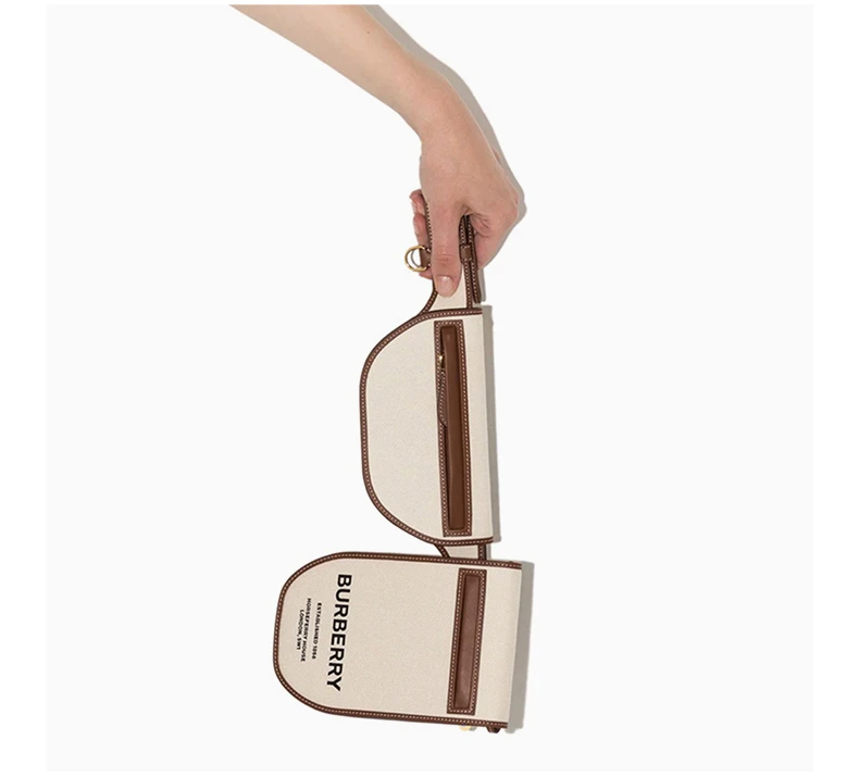 商品[国内直发] Burberry|BURBERRY 米白色女士腰包 8039534,价格¥7582,第5张图片详细描述