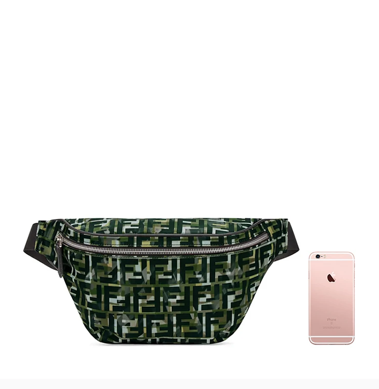 商品Fendi|Fendi 芬迪 男士绿色小牛皮腰包 7VA434-ABM8-F0X93,价格¥4370,第4张图片详细描述