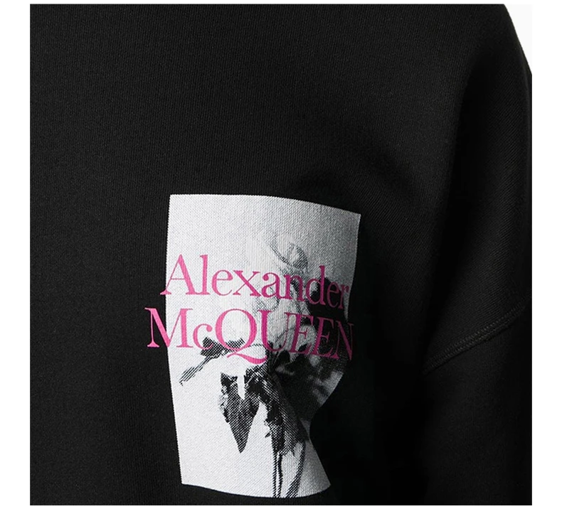 商品Alexander McQueen|ALEXANDER MCQUEEN 黑色女士卫衣/帽衫 608280-QZAAX-0901,价格¥2157,第8张图片详细描述