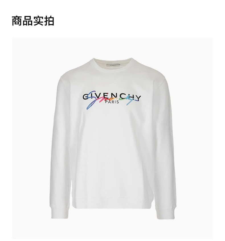 商品Givenchy|GIVENCHY 白色男士卫衣/帽衫 BMJ03C30AF-100,价格¥2500,第4张图片详细描述