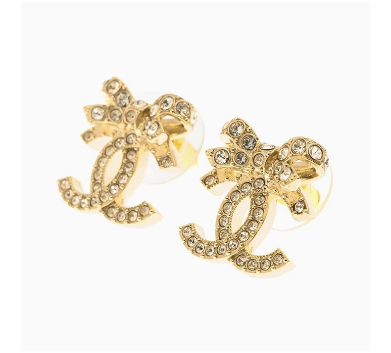 商品[国内直发] Chanel|CHANEL 金色女士耳钉 ABA922,价格¥9526,第4张图片详细描述