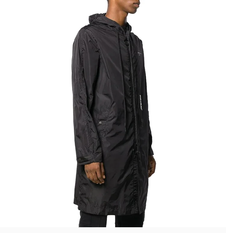 商品[国内直发] Off-White|OFF WHITE 黑色男士风衣 OMEA171E19E06003-1091,价格¥4961,第5张图片详细描述