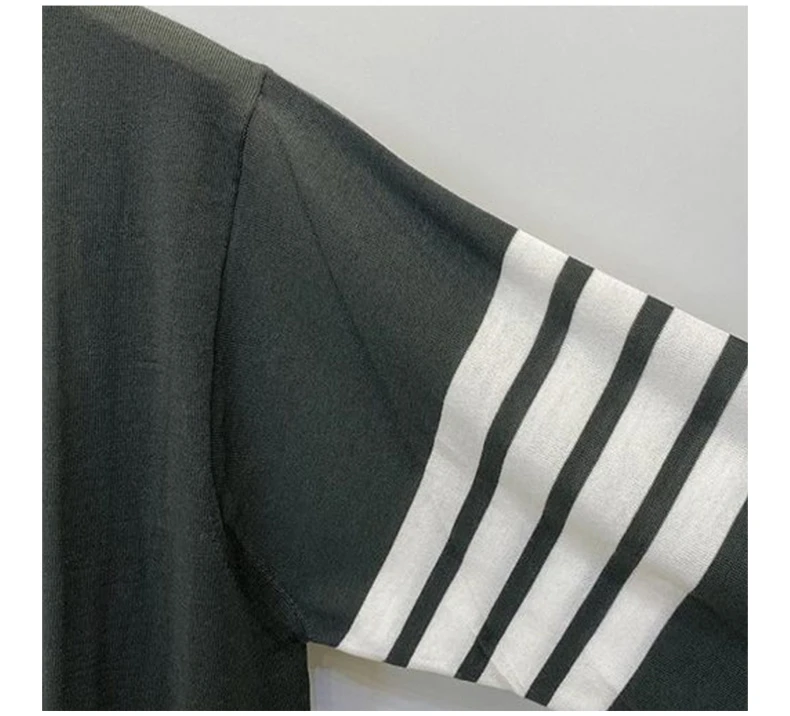 商品Thom Browne|THOM BROWNE 绿色男士针织衫/毛衣 MKC002A-Y1014-320,价格¥4201,第8张图片详细描述