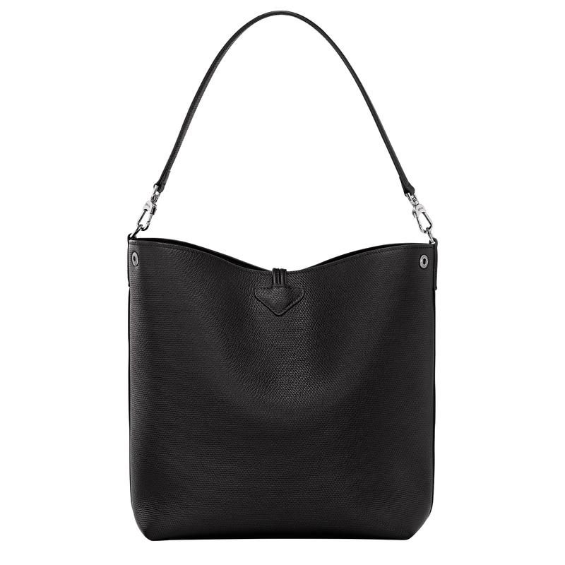 商品Longchamp|珑骧 Le Roseau系列中号女士黑色皮革手提包 10281HFP266（两色可选）,价格¥5810,第9张图片详细描述
