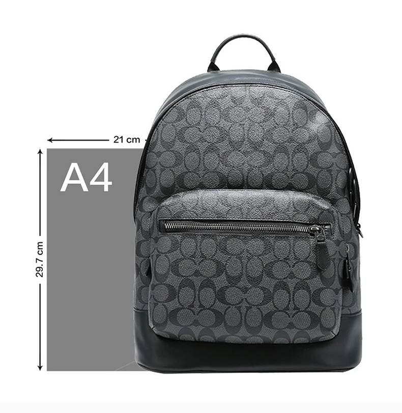 商品Coach|COACH 男士哑光黑色双肩包 F2736QBAF4,价格¥2327,第4张图片详细描述