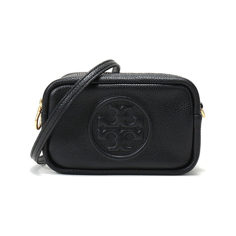 商品[国内直发] Tory Burch|托里·伯奇TORY BURCH 奢侈品TB女包PERRY系列黑色皮质单肩斜挎包手拿包纯色多色礼物送女友（约18*11*7cm） 55691-001,价格¥2104,第11张图片详细描述