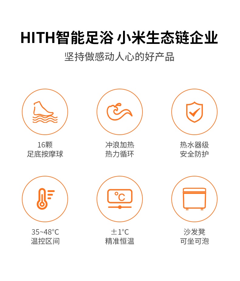 商品[国内直发] HITH|HITH智能足浴按摩器X5 时尚款,价格¥441,第2张图片详细描述