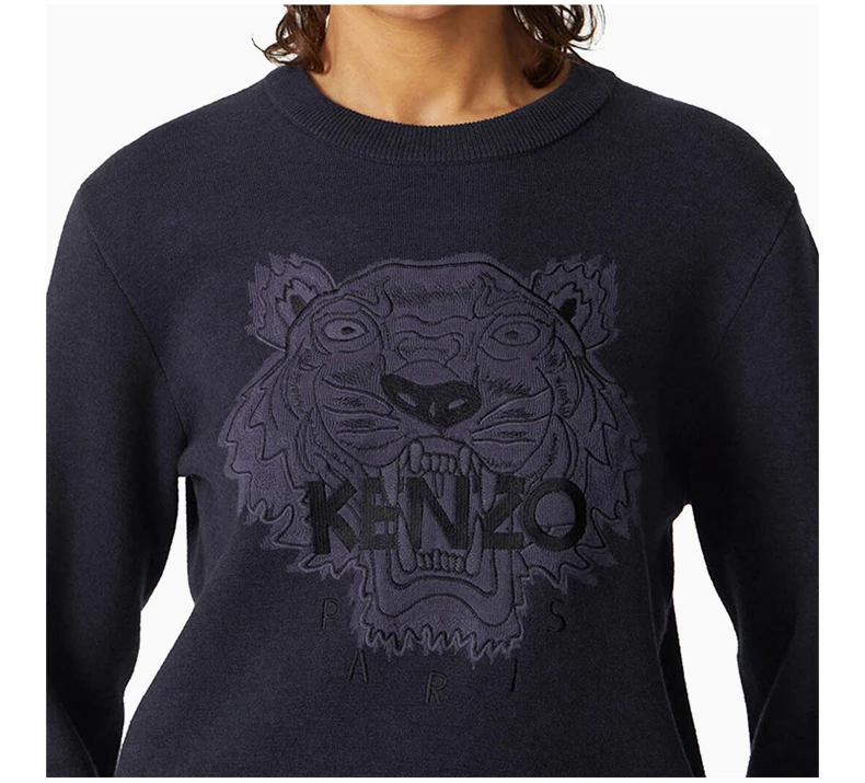 商品Kenzo|KENZO 女士深蓝色棉卫衣 FB52PU5843XA-76,价格¥2038,第6张图片详细描述