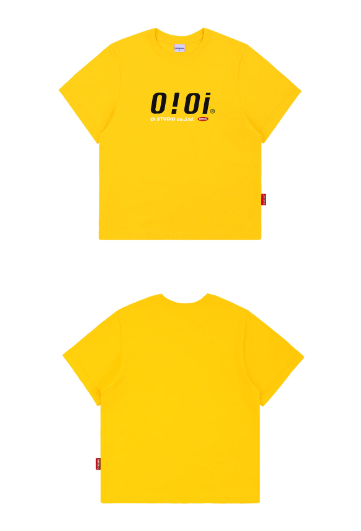 商品oioi|【享贝家】OIOI 休闲宽松短袖T恤 男女同款 黄色 T-SHIRTS-YELLOW,价格¥91,第3张图片详细描述