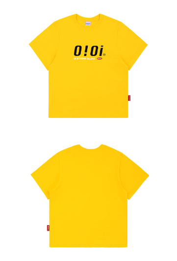 商品oioi|【享贝家】OIOI 休闲宽松短袖T恤 男女同款 黄色 T-SHIRTS-YELLOW ,价格¥91,第1张图片详细描述