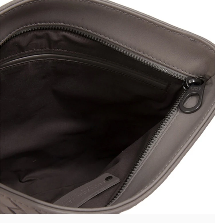 商品[国内直发] Bottega Veneta|Bottega Veneta 葆蝶家 灰色真皮男士单肩包276357-V465C-1569,价格¥10272,第9张图片详细描述
