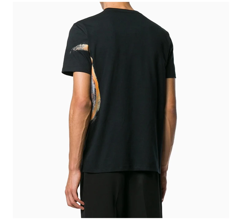 商品Alexander McQueen|Alexander McQueen 亚历山大·麦昆 男士黑色有�机棉 T恤 550475-QMZ61-0901,价格¥2131,第6张图片详细描述