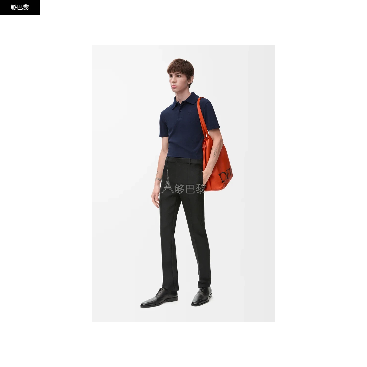 商品Loewe|【预售】 罗意威 25春夏 男士 短袖Polo Polo in cotton H526Y23X74-5190 ,价格¥4772,第6张图片详细描述