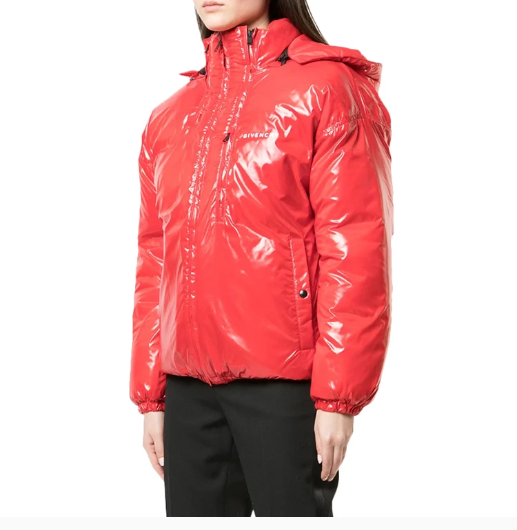 商品[国内直发] Givenchy|Givenchy 纪梵希 女士红色短款夹克棉服 BW004P101L-600,价格¥4550,第5张图片详细描述