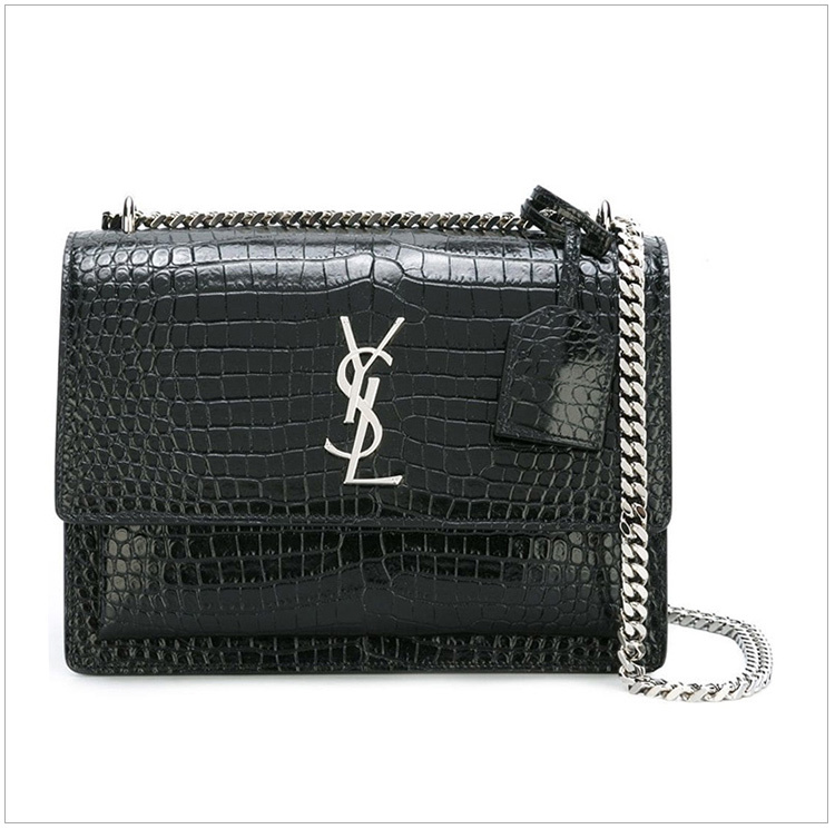 商品[国内直发] Yves Saint Laurent|YSL 圣罗兰 当红新款粒纹牛皮YSL风琴包 442906-DND0N-1000,价格¥20311,第24张图片详细描述