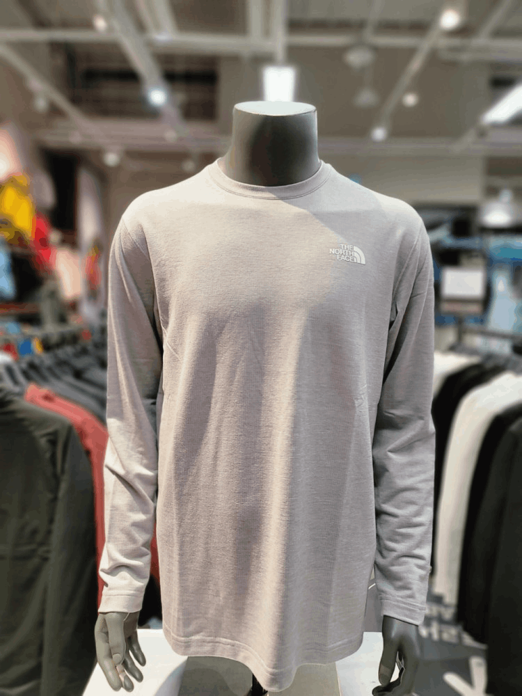 商品The North Face|【Brilliant|包邮包税】北面户外 男士 MERINO 毛 长袖 T恤 L/S R/TEE 2A-LGY NI7TN55C,价格¥385,第1张图片详细描述